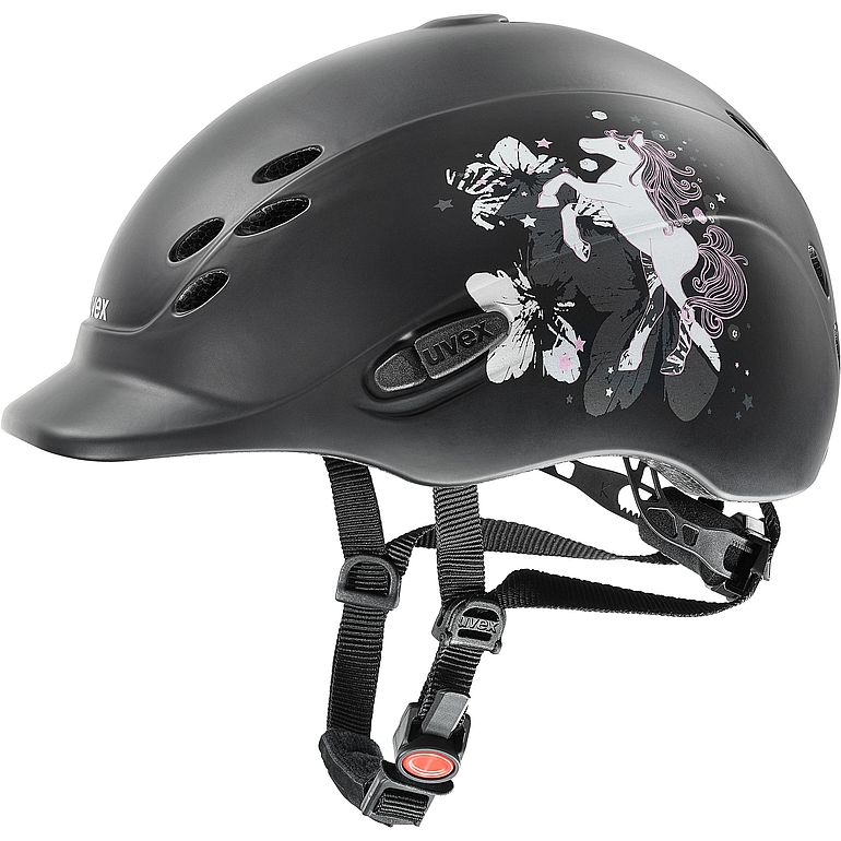 Uvex Cap Onyxx pony zwart mat