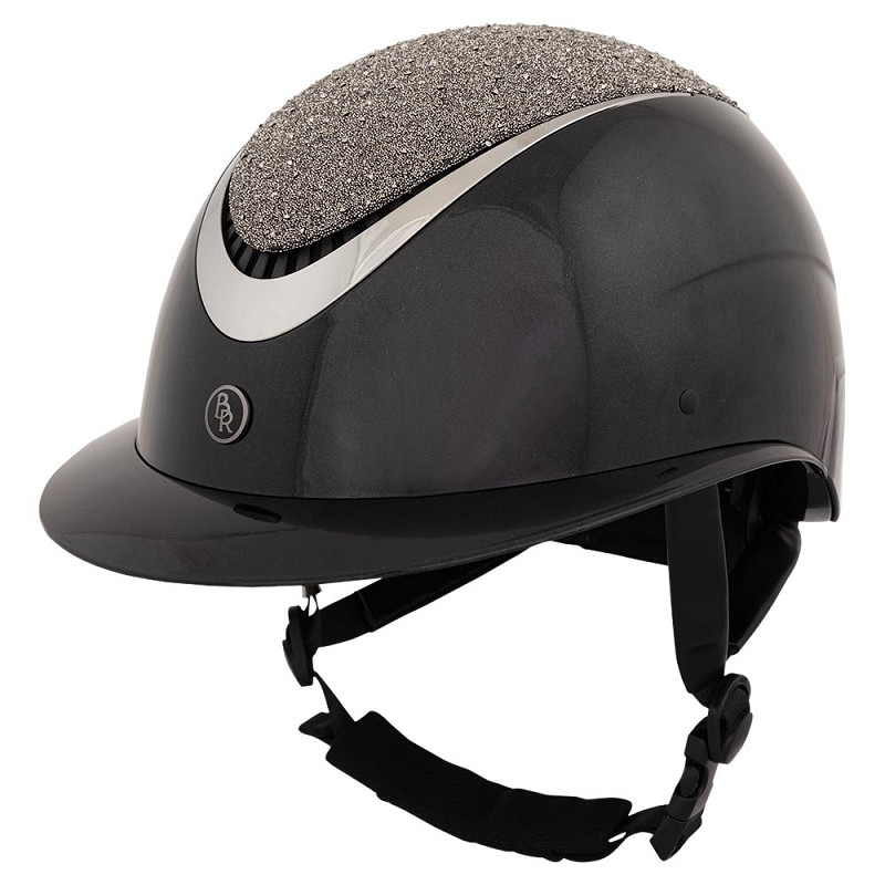 BR rijhelm Theta Plus Glamourous Glossy Zwart