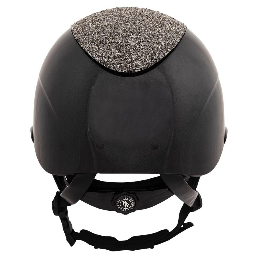 BR Riding Helmet Theta Glamourous Glossy Black - Image 3