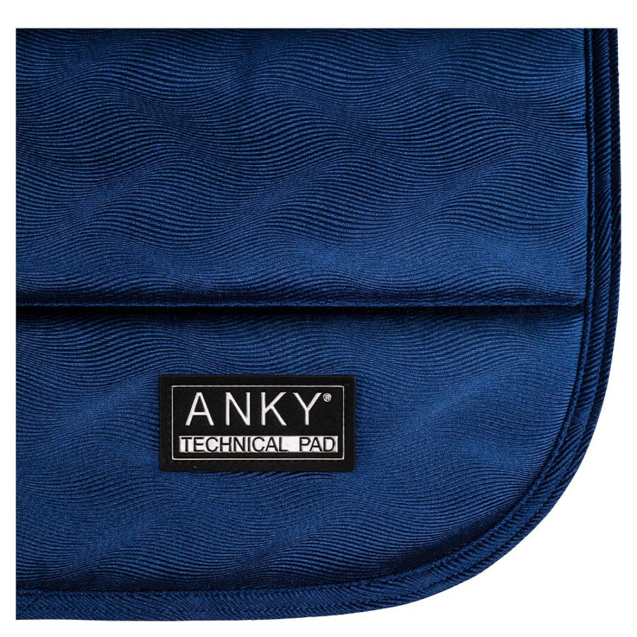 ANKY Saddle Pad Velvet Wave Dressage Twilight Blue - Image 3