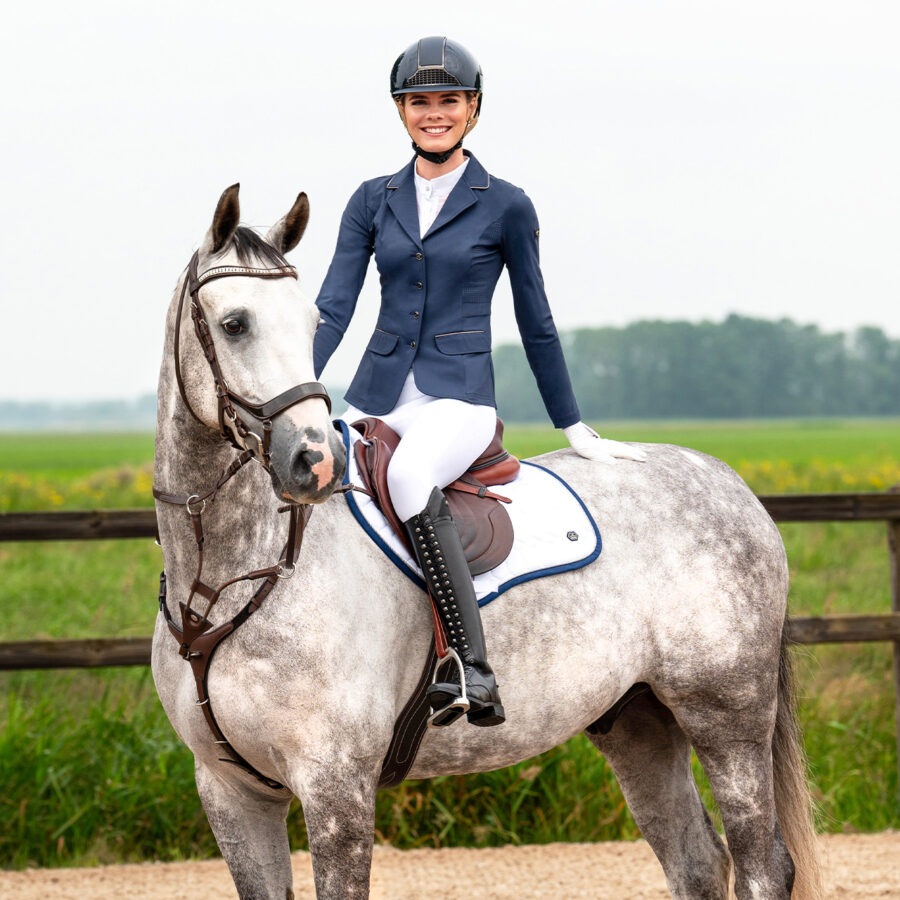 QHP Competition Jacket Sariah Navy - Image 8